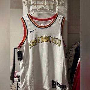 NEW Nike White NBA Swingman Jersey